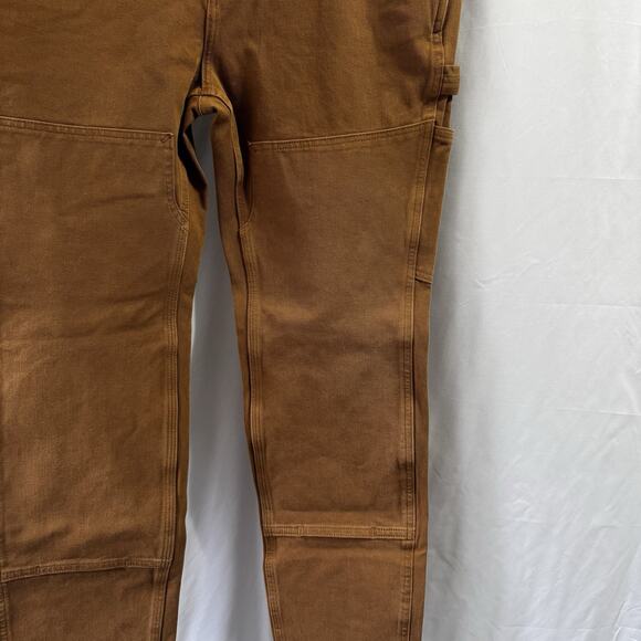 Carhartt NWT Womens pants brown rugged Flex Relaxed BN4296 Double Front Sz 16 R - Picture 3 of 12